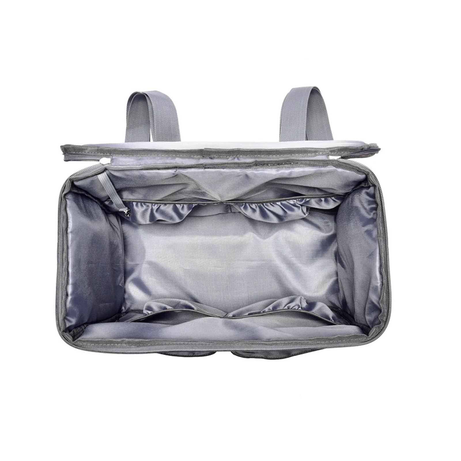 Wickeltasche Kinderwagen Mama Wickeltaschen Mutter große Kapazität Reisewindelrucksäcke mit Anti-Verlust-Reißverschluss solide Kinder Mutterschaft Stilltaschen Kinder Kinderwagen Taschen Organizer(Gra