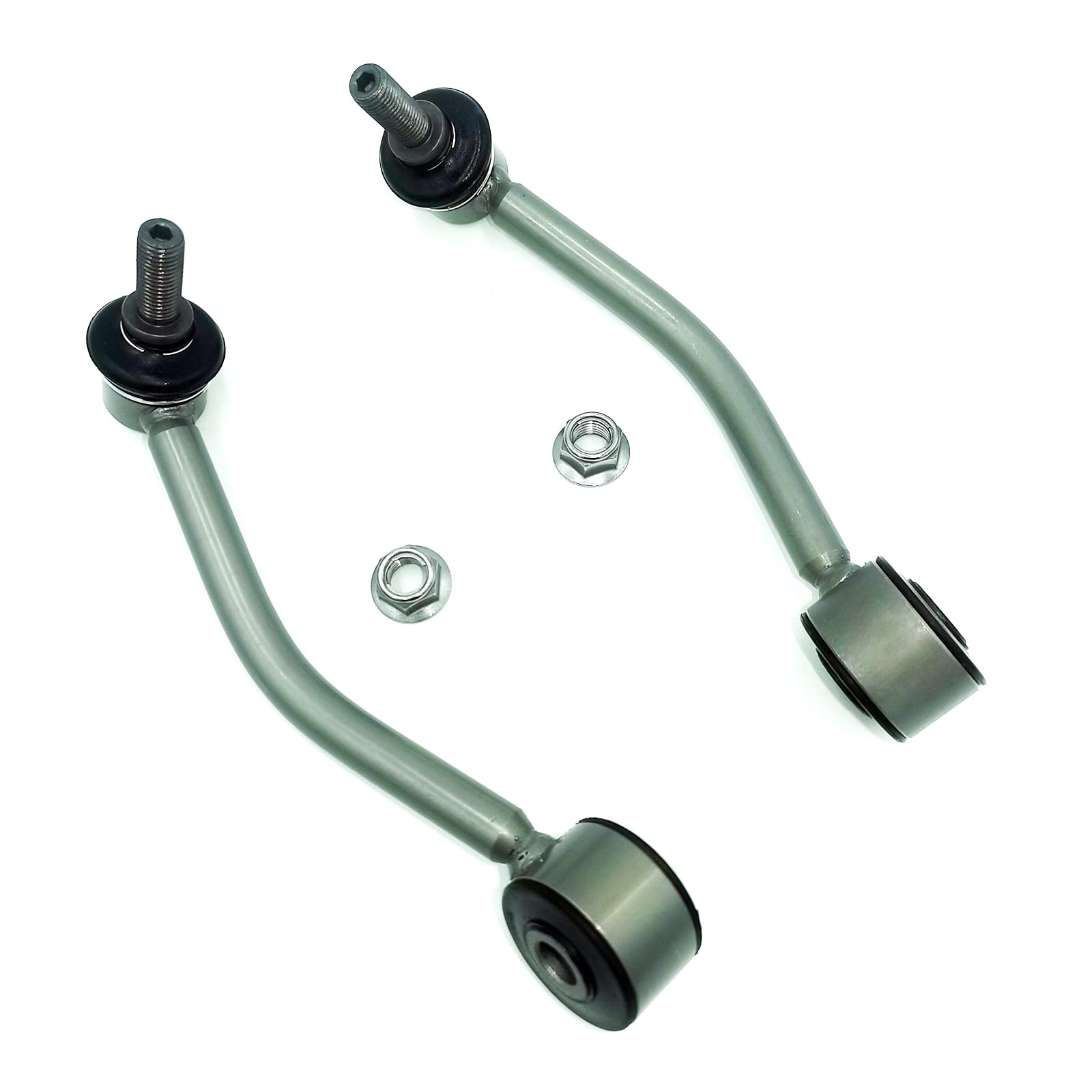 Photo 1 of Zinc Nickel Alloy Rear Sway Stabilizer Bar End Link 2 Pcs Left & Right?Replacement For Q7 Cayenne Touareg?Replace OE#: K80484 K80485 Gray