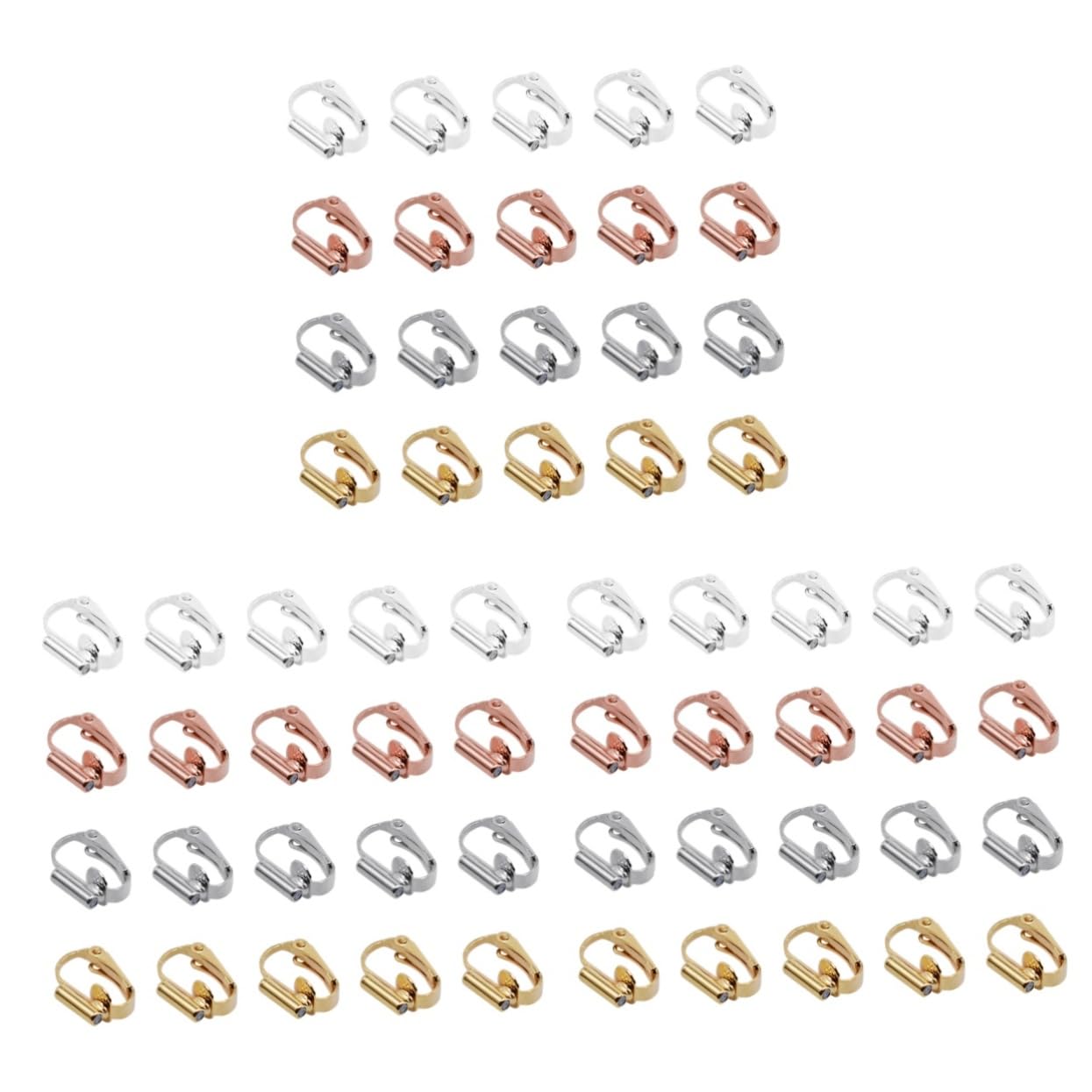 VALICLUD 60pezzi Convertitori Per Orecchini Placcato Accessori Per Clip Auricolari Senza Piercing Inclusi Facile Da Indossare e Personalizzare