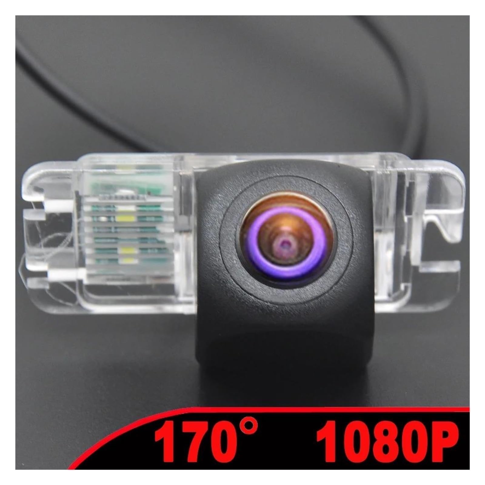 HD 1080P Resistente al Agua Cámara de visión Trasera vehículo Especial Ojo pez HD 1080P AHD 170 Grados para Mondeo(CVBS-AHD)