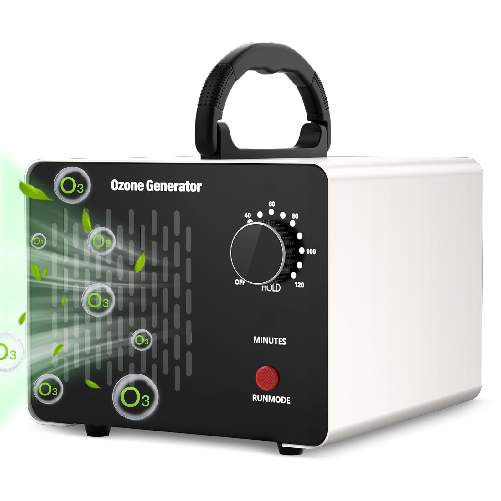 Ozongenerator 30000 mg/H Ozongerät bis zu 320㎡, Ozonisator Industrieller O3 Ozon Luftreiniger mit 120 Min Timer, Ozone Generator für Auto Wohnung Garagen Raum Hotels Küche Haustiere, Reinigen Gerüche