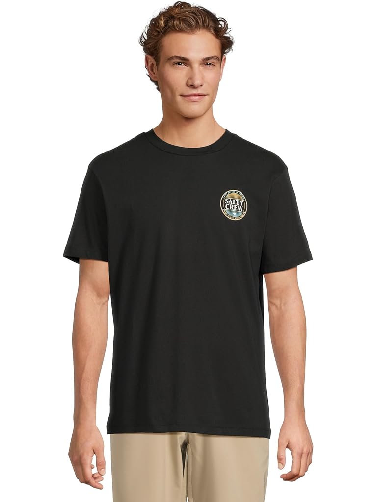Black Salty Crew Simple Fade Short Sleeve Tee