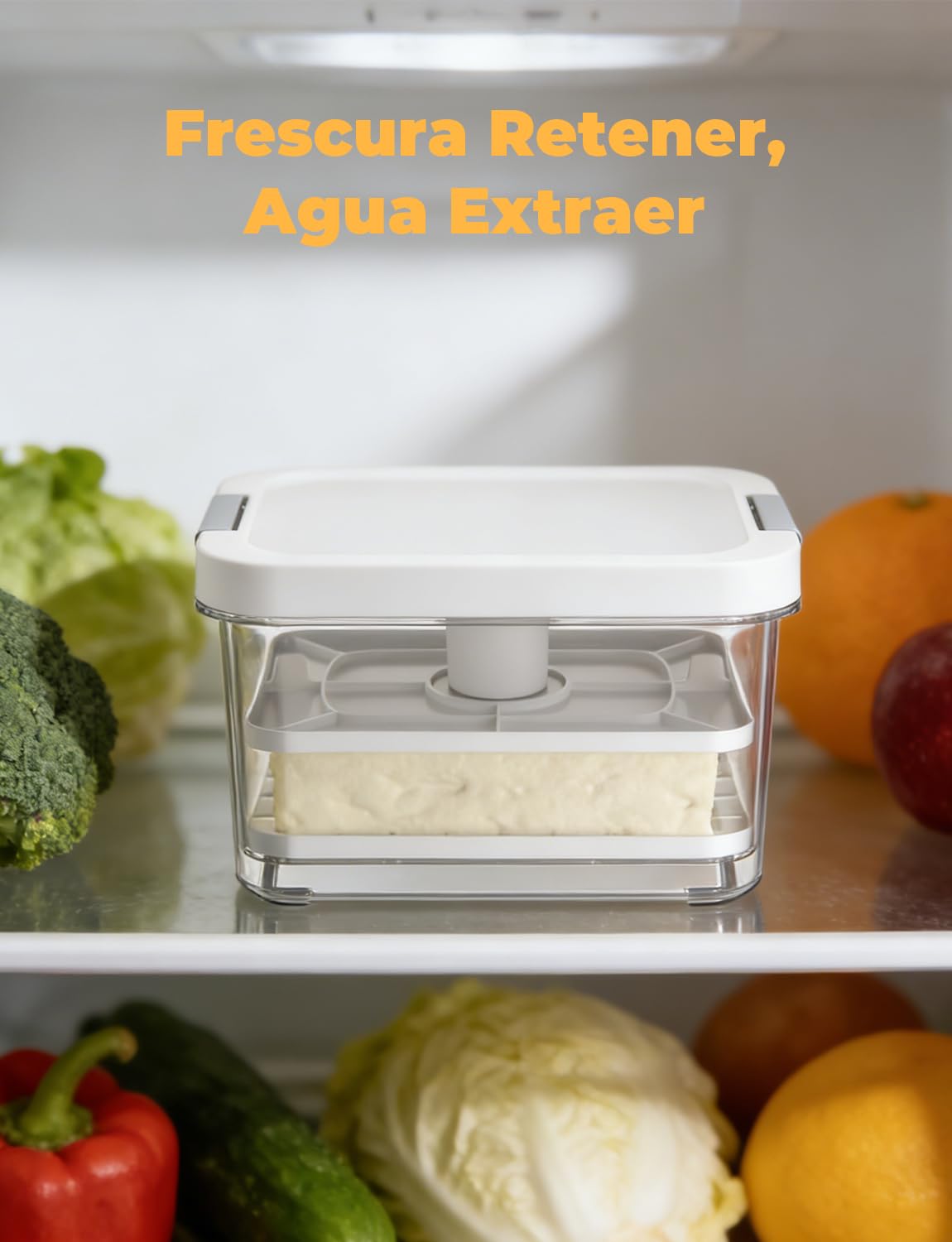 Prensa de Tofu con Escurridor y Filtro, Tofu Press para Tofu Firme y Extra Firme, Eliminación Fácil de Agua del Tofu, Fabricante de Tofu para Preparación Rápida y Sin Esfuerzo de Comidas