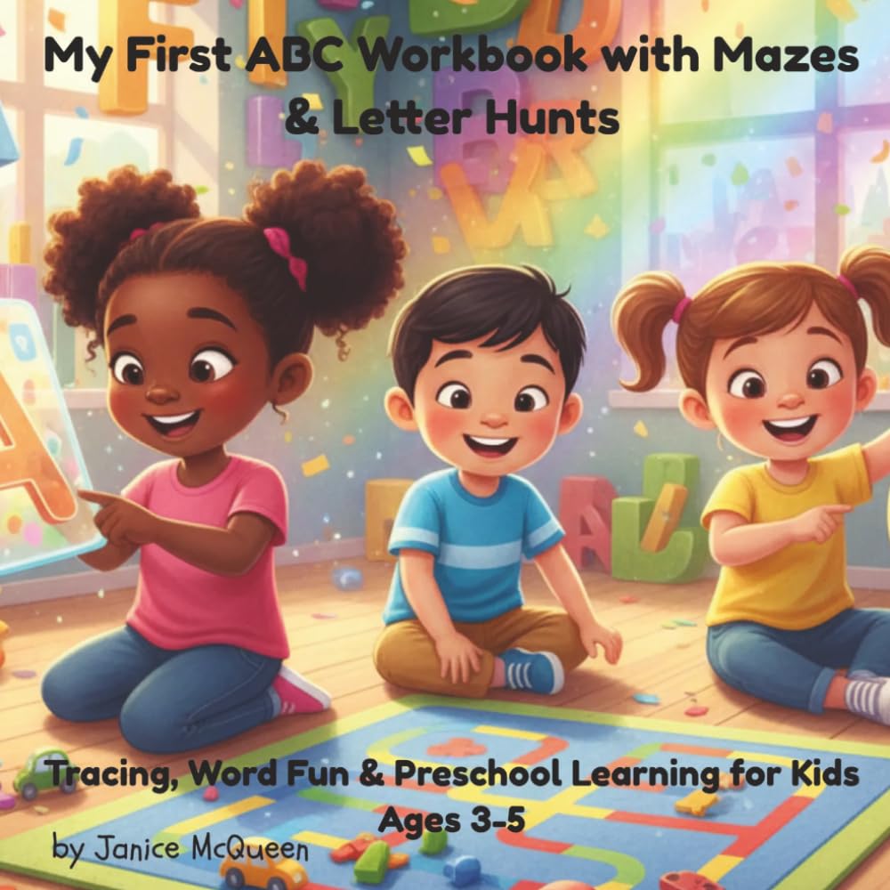My First ABC Workbook with Mazes and Letter Hunts: Tracing, Word Fun & Preschool Learning for Ages 3-5