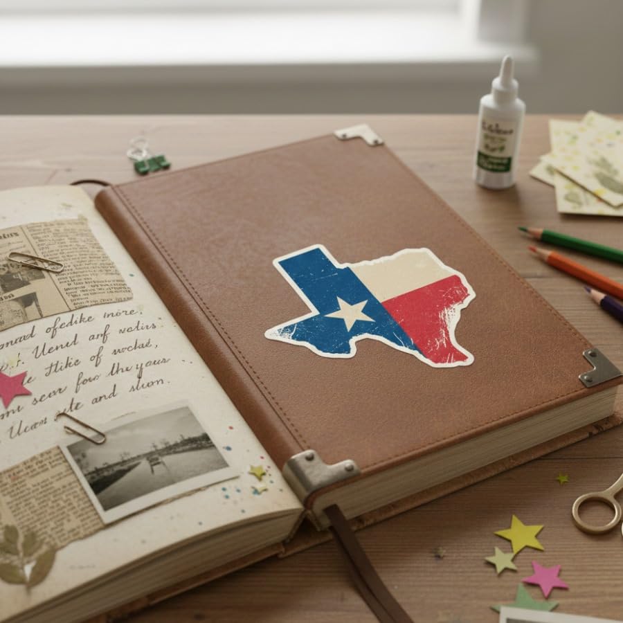 Image of AK- (Pack of 2) Texas Flag Sticker Car Decal Vinyl Sticker | Bumper Sticker for Laptop | Phone | Helmet | Car | Windows Any Smooth Surface: Size: 3 inch