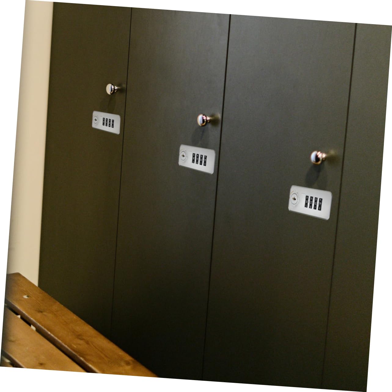 Zahlenschloss aus Zinklegierung mit 4-stelliger Zahlenkombination Silber | Büroschrank und Wohnbriefkasten, Kunststoffanteil, Selbstgemacht Projekt, Robust und Langlebig