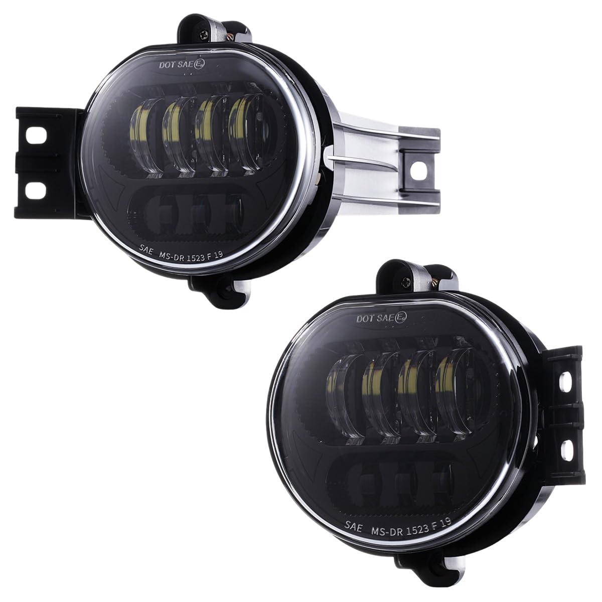 Z-OFFROAD 2pcs 63W LED Fog Lights Lamps Replacement for 2002-2008 Dodge Ram 1500 2003-2009 Ram 2500 3500 2004-2006 Durango Truck, Driver and Passenger Side - Black