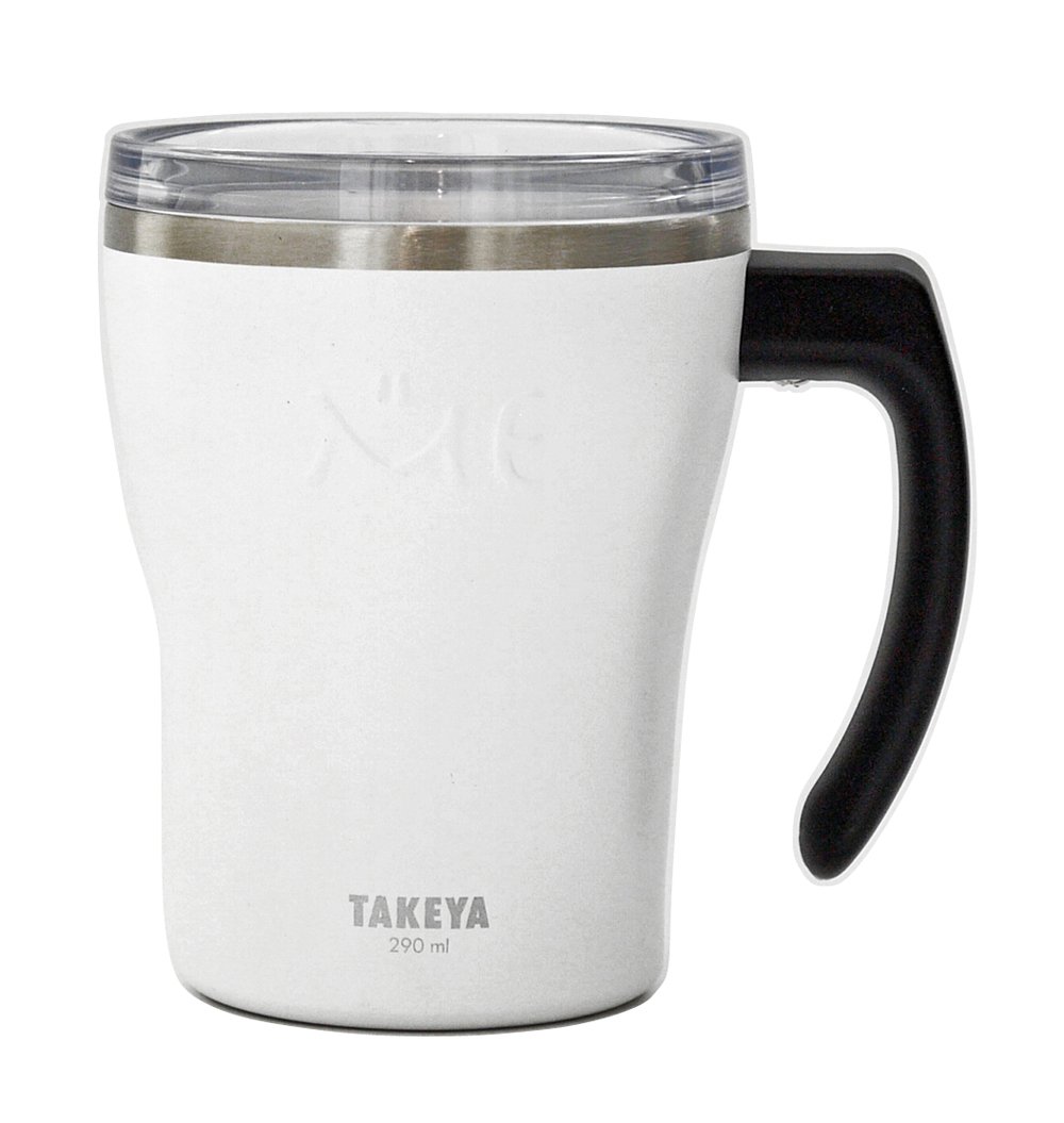 Amazon.co.jp: 保温 保冷 ミーマグ ホワイト 290ml 透明フタ付き