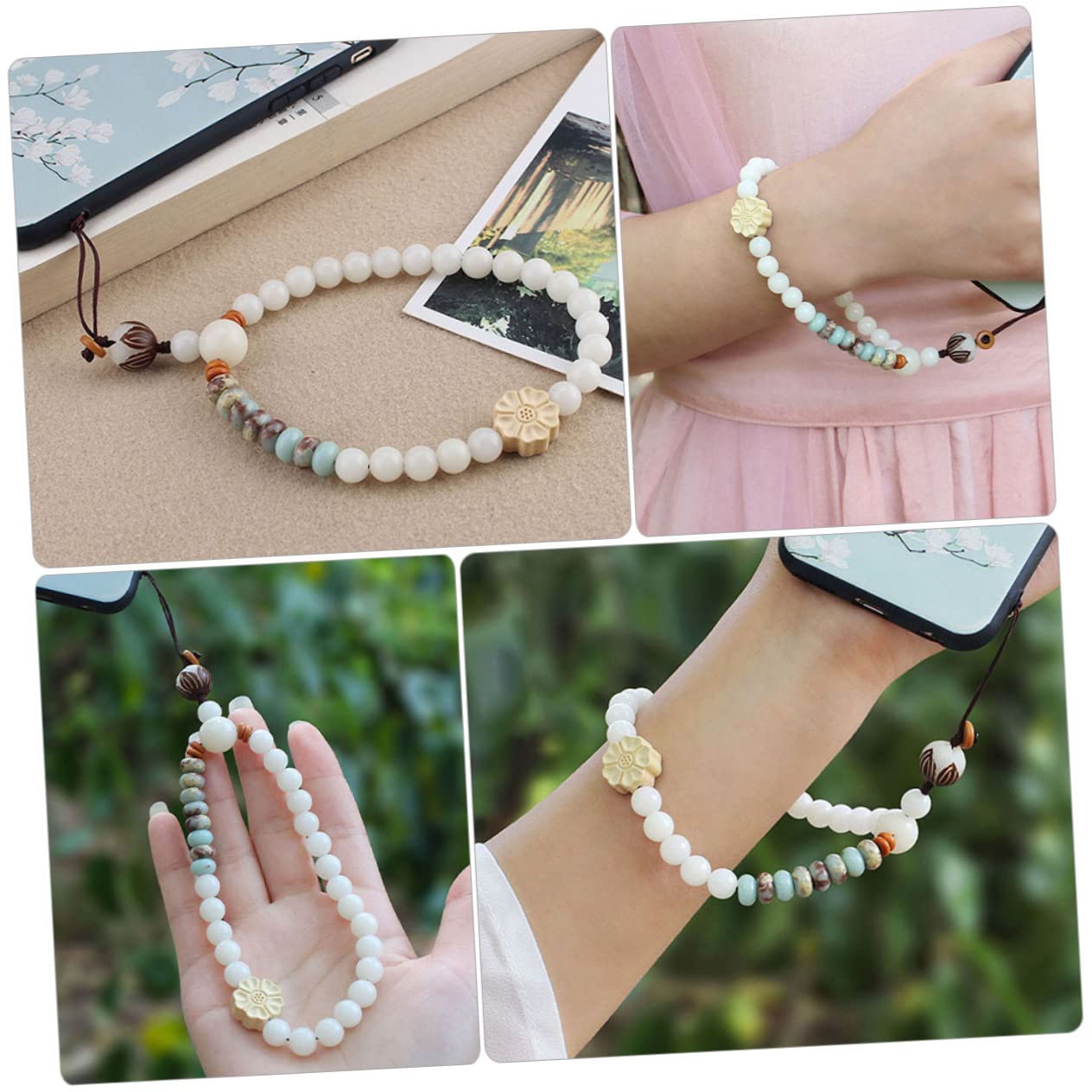 SHINEOFI Cadena de Teléfono Móvil Lanyard Decorativo para Colgar Compatible con Múltiples Dispositivos de Único