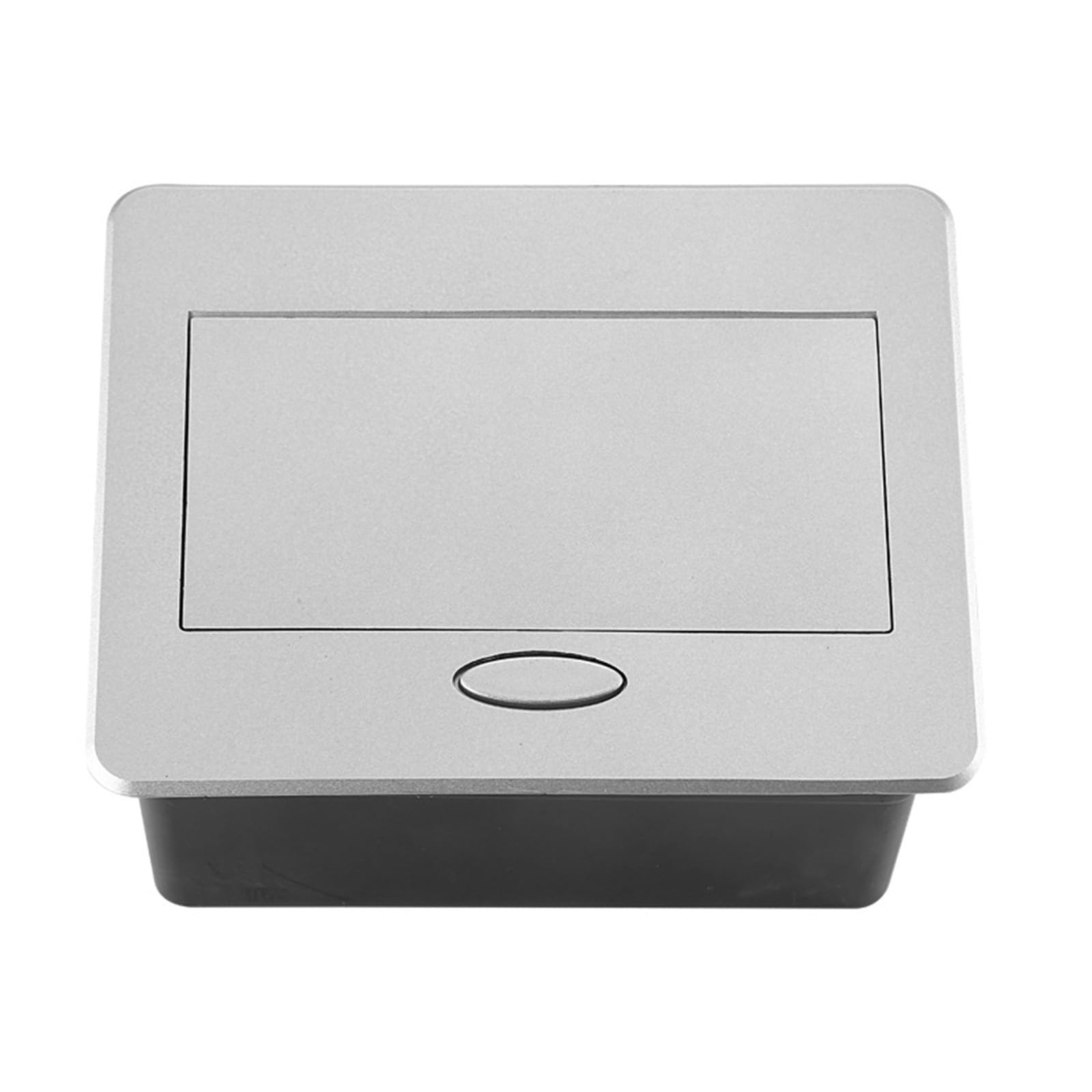 Multipresa 2 Posti, 16A 110 240V Ignifugo Ciabatta Elettrica, IP40 Impermeabile Multipresa da Scrivania per Centro Commerciale, Casa, Ufficio, Alberghi, Scuole (Argento)