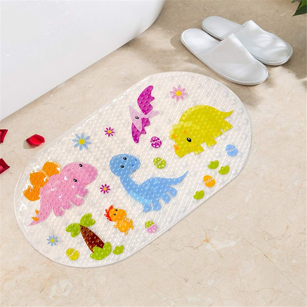 Aszhdfihas-bathroom Rubber Bath Mat Baby Bath Mat With Suction Cups For Tub, Non Slip Kids Bathtub Mat, 69 X 39 Cm Cute Pattern Design, Mildew Resistant, Natural PVC Non-slip Environmental