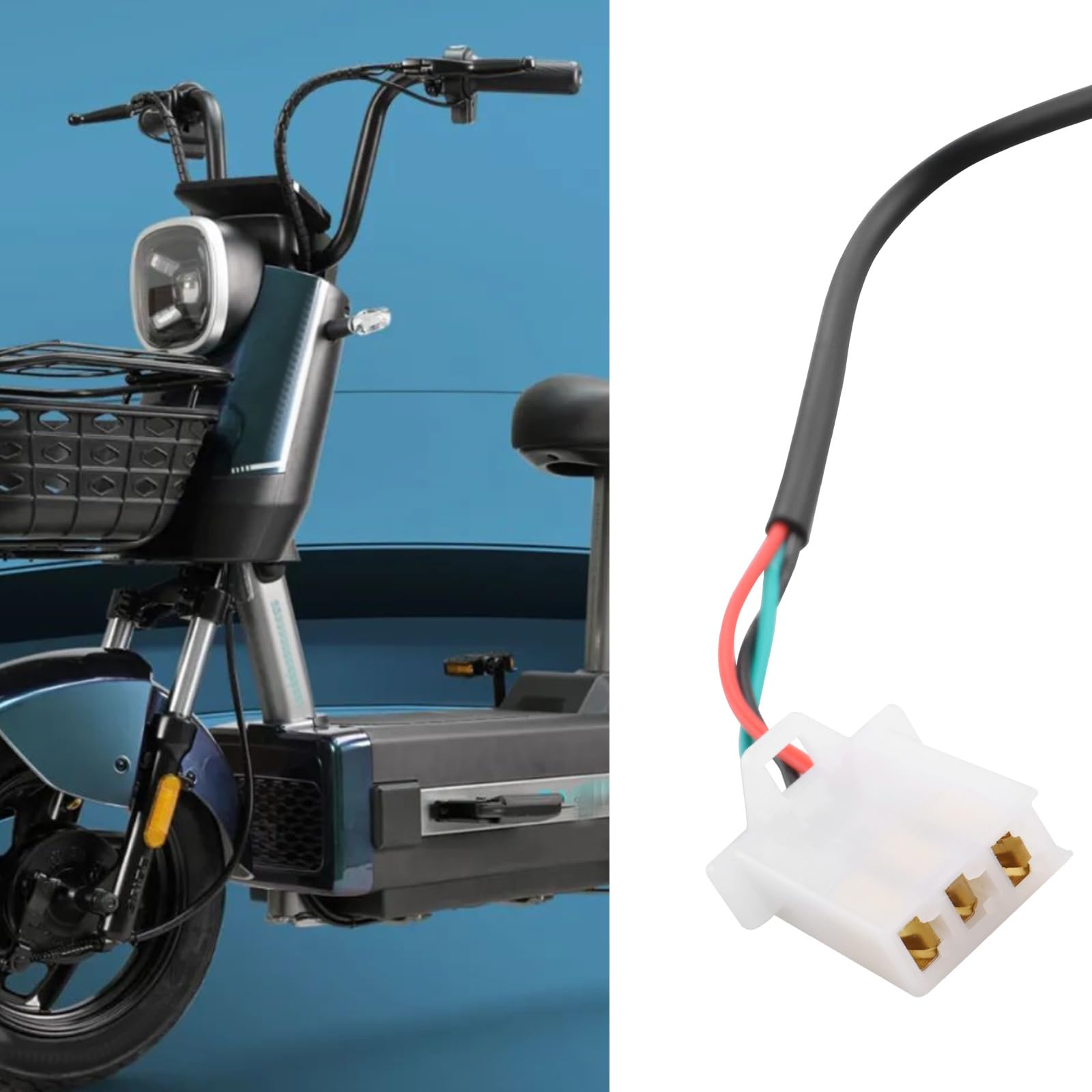 The Lord of the Tools 3 Piezas de 22mm de Agarre de La Bicicleta Eléctrica Puños Giratorios del Manillar del Acelerador Piezas del Scooter Eléctrico para La Bicicleta Eléctrica Y El Scooter Negro