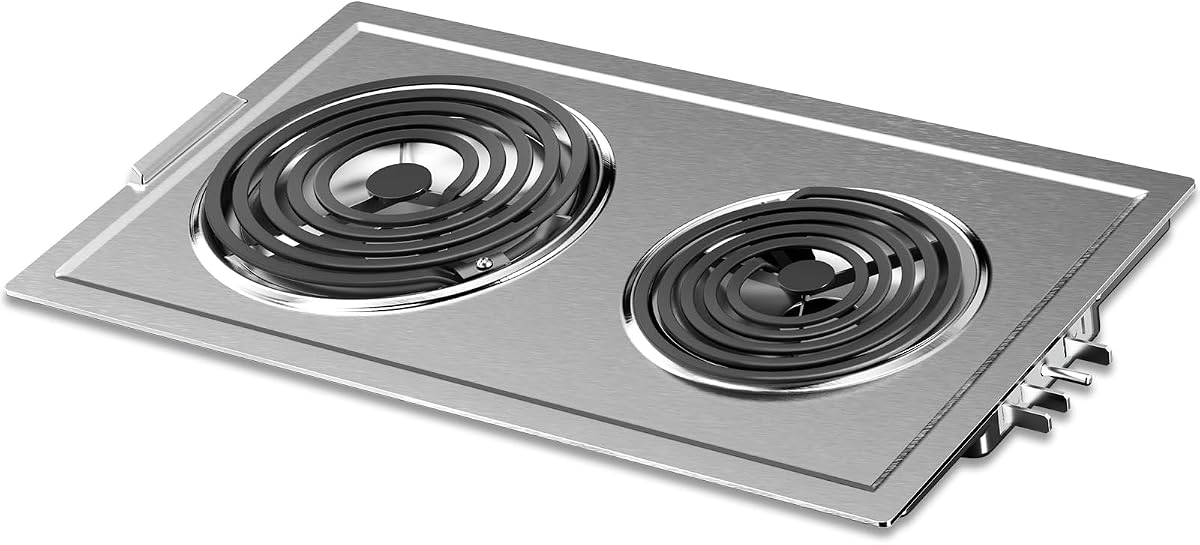 Upgraded JEA7000ADSA Coil Element Cartridge Module Compatible with Jenn Air Cooktop Replacement Parts, JEA7000ADS Burner Electric Cartridge For Whirlpool Electric Burner Cartridge With Drip Pans