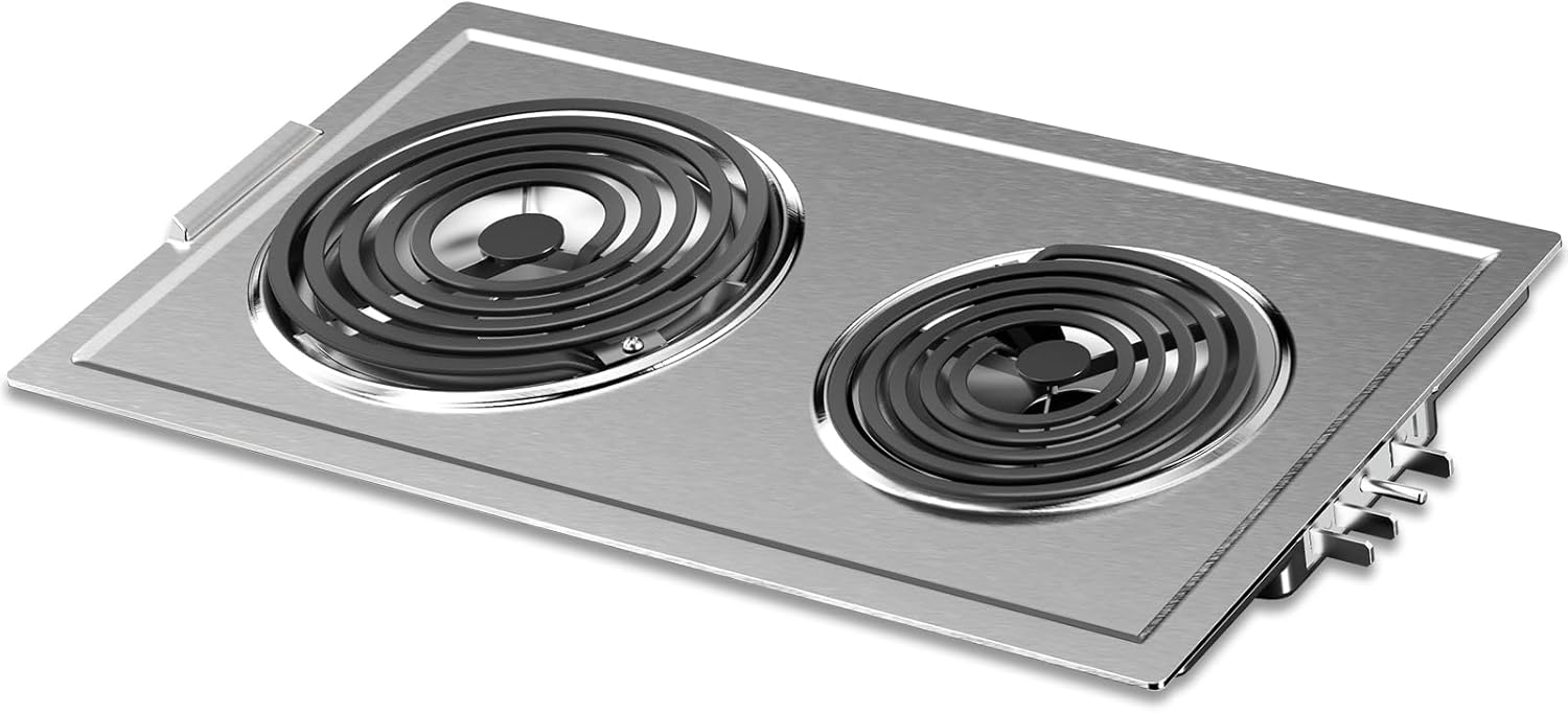 Upgraded JEA7000ADSA Coil Element Cartridge Module Compatible with Jenn Air Cooktop Replacement Parts, JEA7000ADS Burner Electric Cartridge For Whirlpool Electric Burner Cartridge With Drip Pans