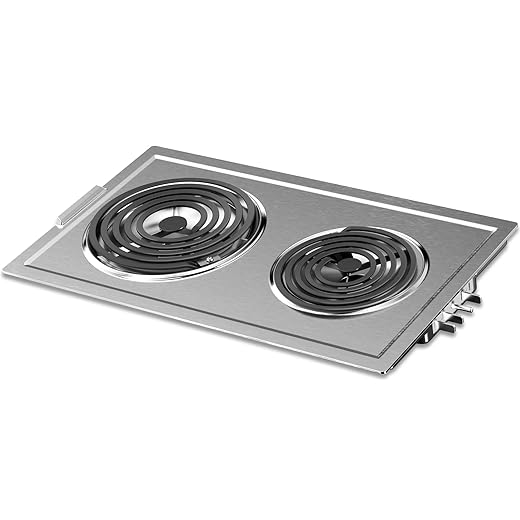 Upgraded JEA7000ADSA Coil Element Cartridge Module Compatible with Jenn Air Cooktop Replacement Parts, JEA7000ADS Burner Electric Cartridge For Whirlpool Electric Burner Cartridge With Drip Pans