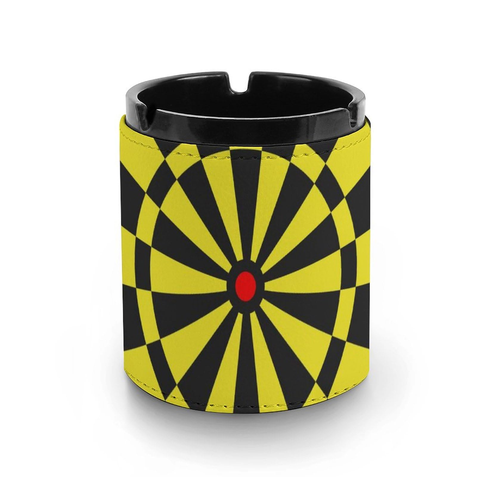 Ashtrays For Cigarettes Target Dart Board Leather Ashtray Smoking Ash Tray Holder For Home Hotel Office Table Top