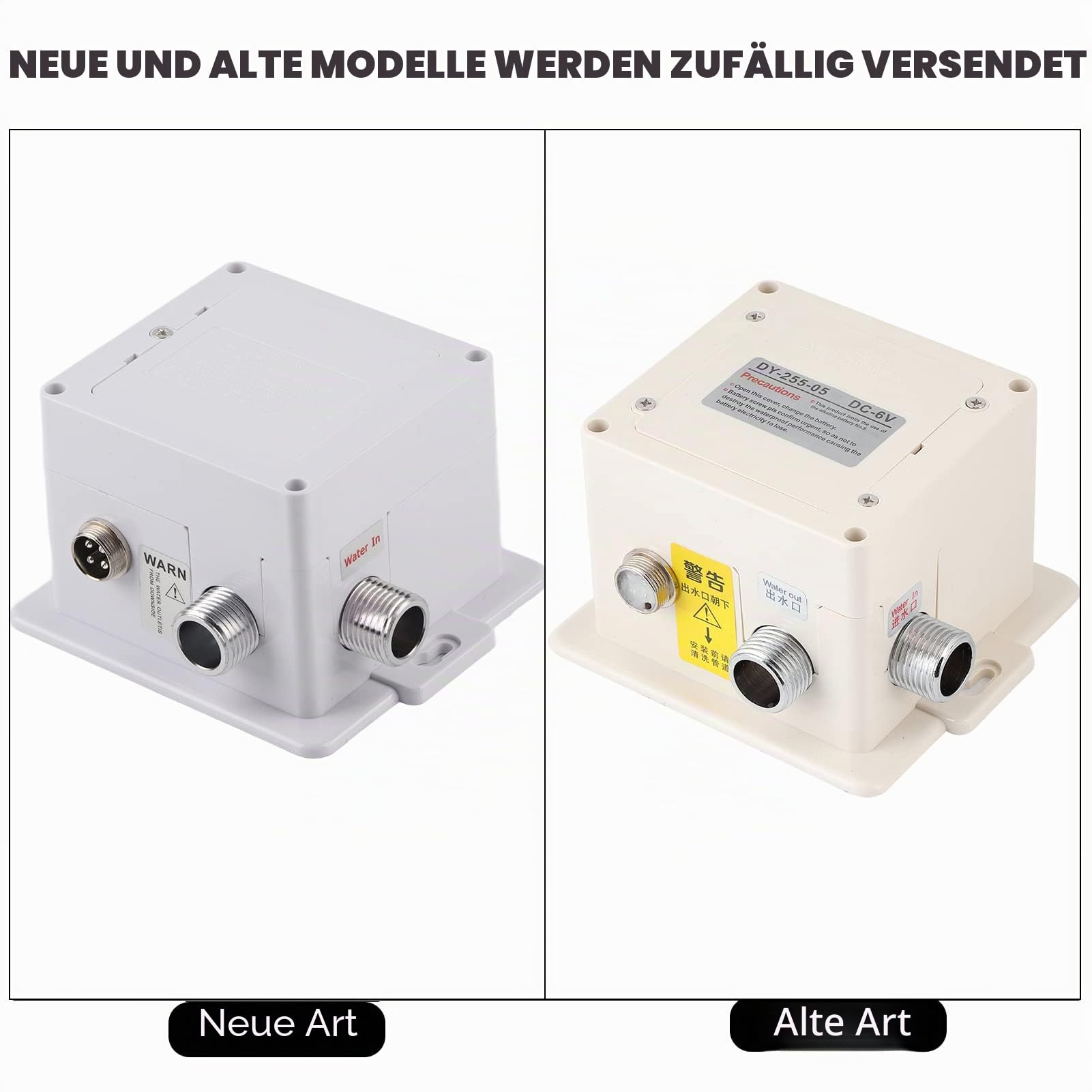 HEEPDD Sensor Wasserhahn, Automatische Infrarot kalt Wasserhahn Zinklegierung Smart Touchless Waschbecken Wasserhahn mit Steuerbox für Küche Badezimmer (Batterien Nicht enthalten)
