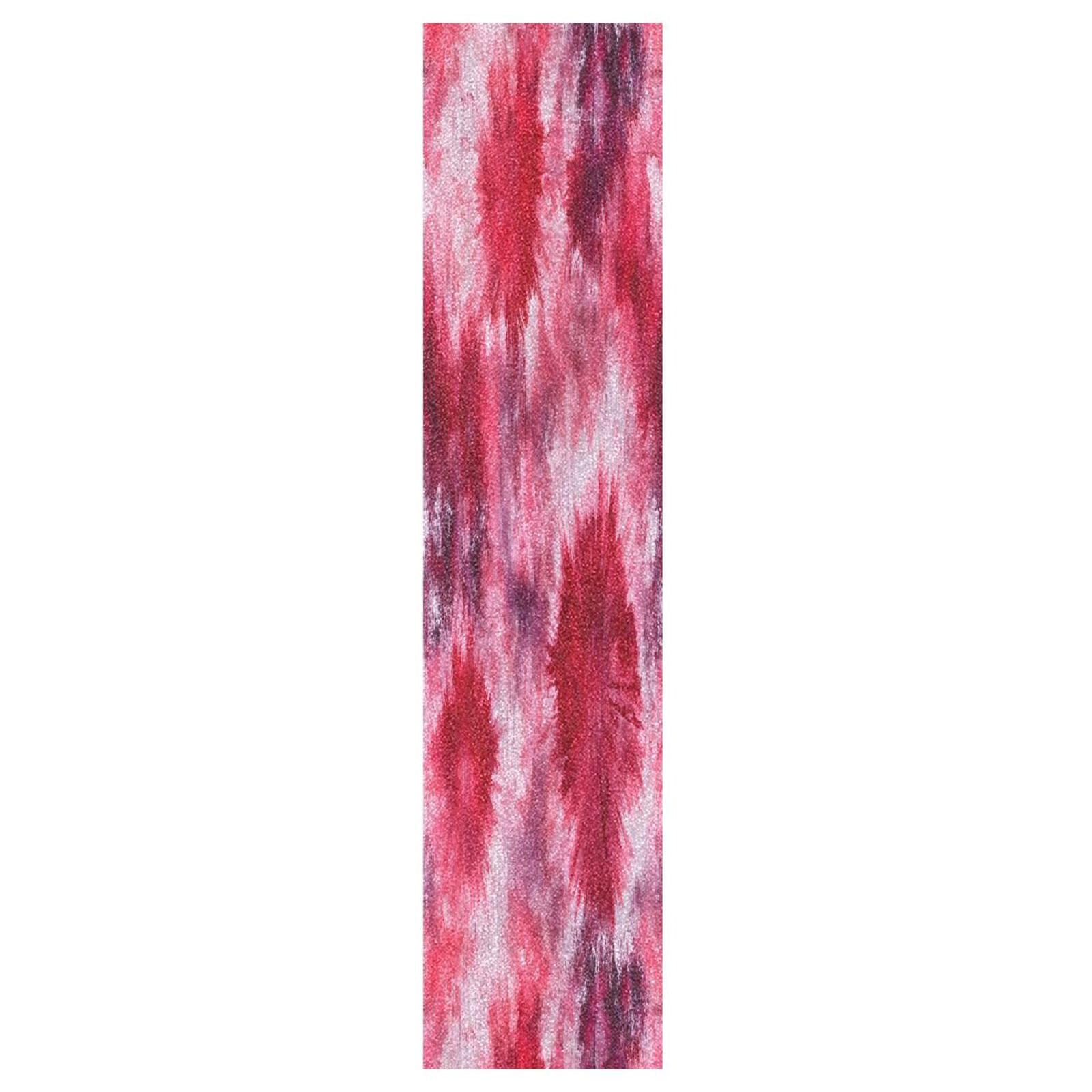 CEBUGI Red Tie-dye Skateboard Grip Tape 44x10in Waterproof Tear-Proof Longboard Grip Tape Bubble Free Non-Slip Scooter Grip Tape for Girls Boys