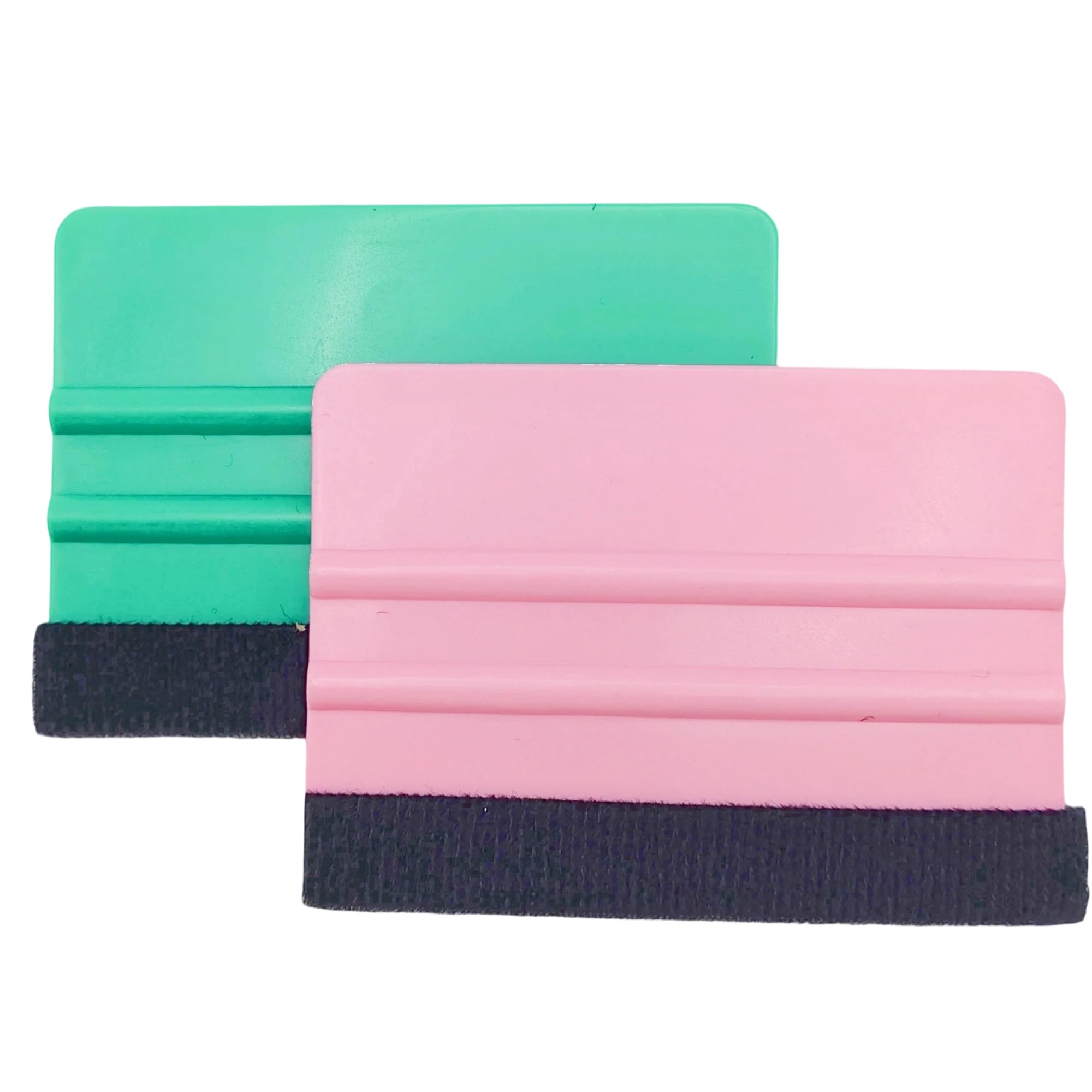 2PCS Squeegee Vinyl Wrap Tools, Mini Squeegee Applicator with Felt Edge for Car Vinyl Wrap, Window Tint, Wallpaper, Decals and Film Installation