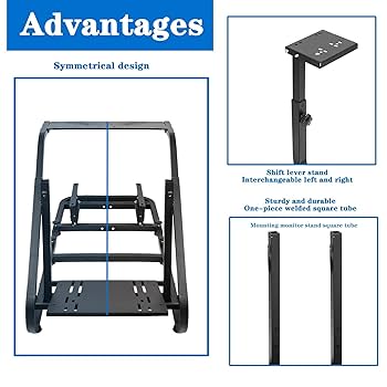 真田丸様 レーシングホイールスタンド Amazon.com: Marada Racing Simulator Cockpit Stand with TV