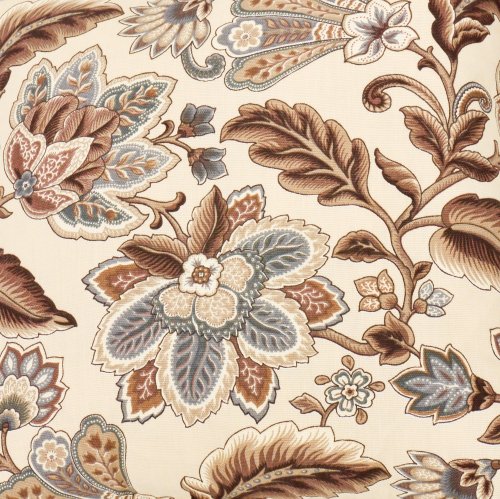 Valerie Jacobean Floral Print Curtain Set for Kids, 68 x 63 Inches