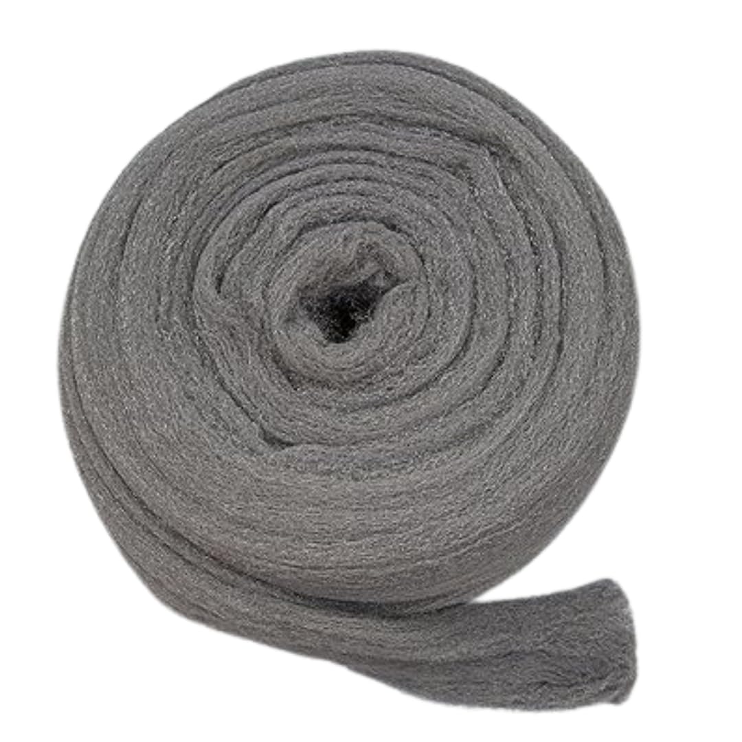 Steel Wool Coil 2.5 kg, Polisher Floors Steel Wool Smooth 00, Smooth 000 and Extra Fine 00000 Terrazzo Floor Polish with a Premium Restoration Ideal for Furniture and Antiques AKRON