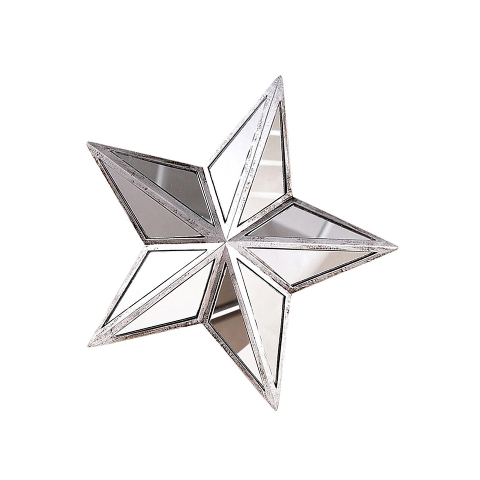Elnwnnkc Resin Pentagrams Statue Decorative Hanging Mirrour Star Wall Mirrour Wall Mounted Mirrours Decors for Home Decorations Decorative Hanging