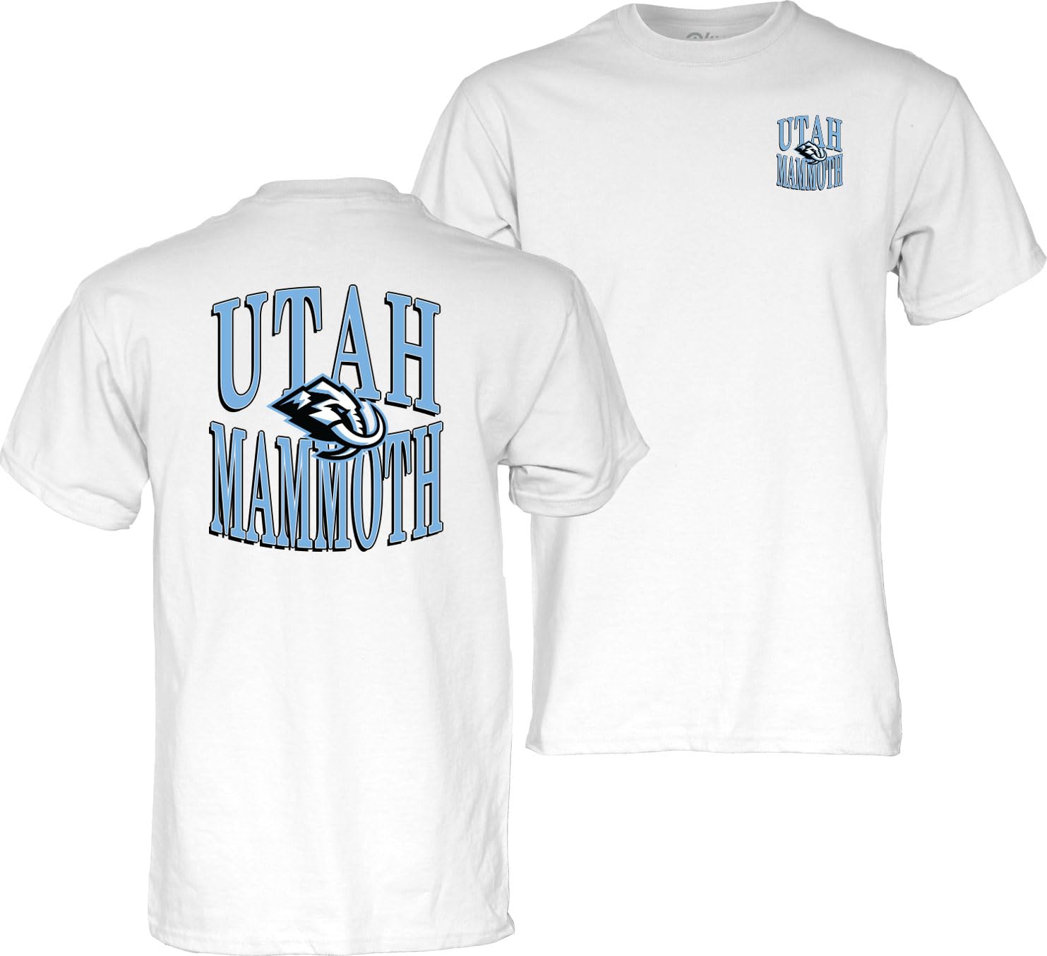 Blue 84 NHL Officially Licensed T-Shirt Front/Back White