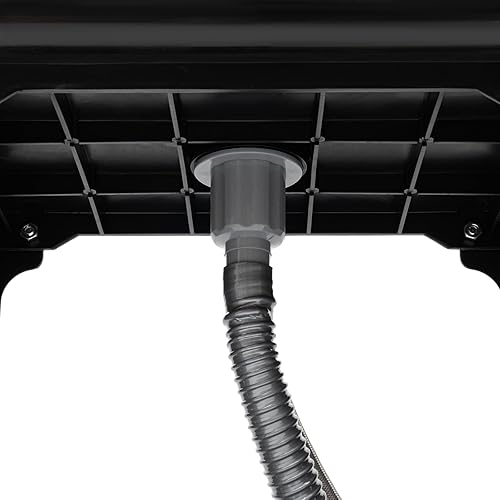 Miniatura 8 de Fregadero de plástico para lavandería, lavabos de un solo tazón con tabla de lavar y grifo giratorio de 360, fregadero grande independiente para