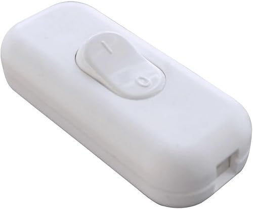 Interrupteur à main bipolaire blanc pour câble électrique 2x0.75mm2 - Tibelec