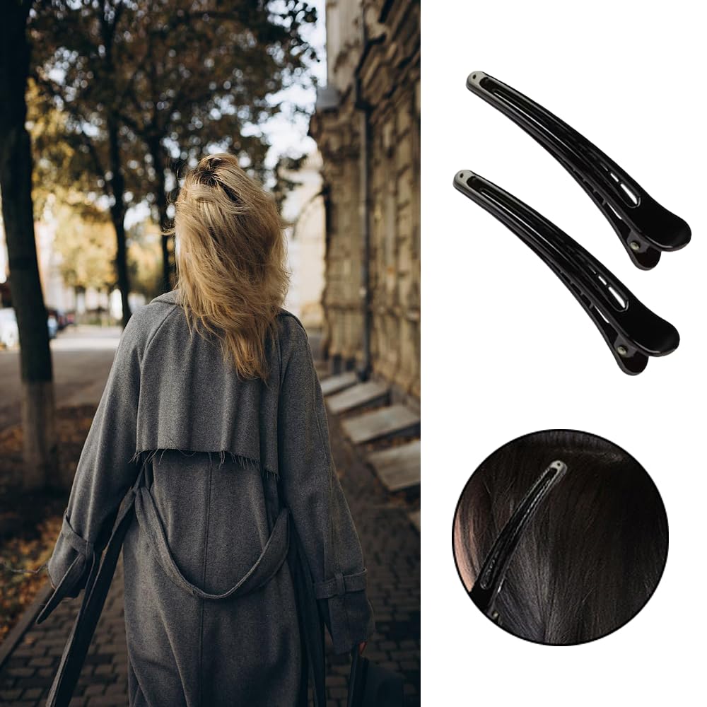 Aeuezxx Fermagli per Capelli Professionali, 6 Pezzi Fermagli per Capelli a Becco D'anatra, Capelli Styling Clip per Capelli, Forniture per Parrucchieri