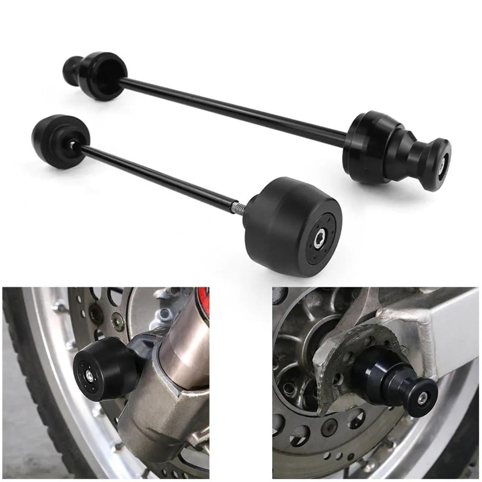 Imbottiture per cavalletto Laterale Moto Forcellone Bobine del Basamento della Bobina Ruota Anteriore Posteriore Forcella Assale Cursore per S&uzuki DR650 DR650SE DR650SE 1996-2024