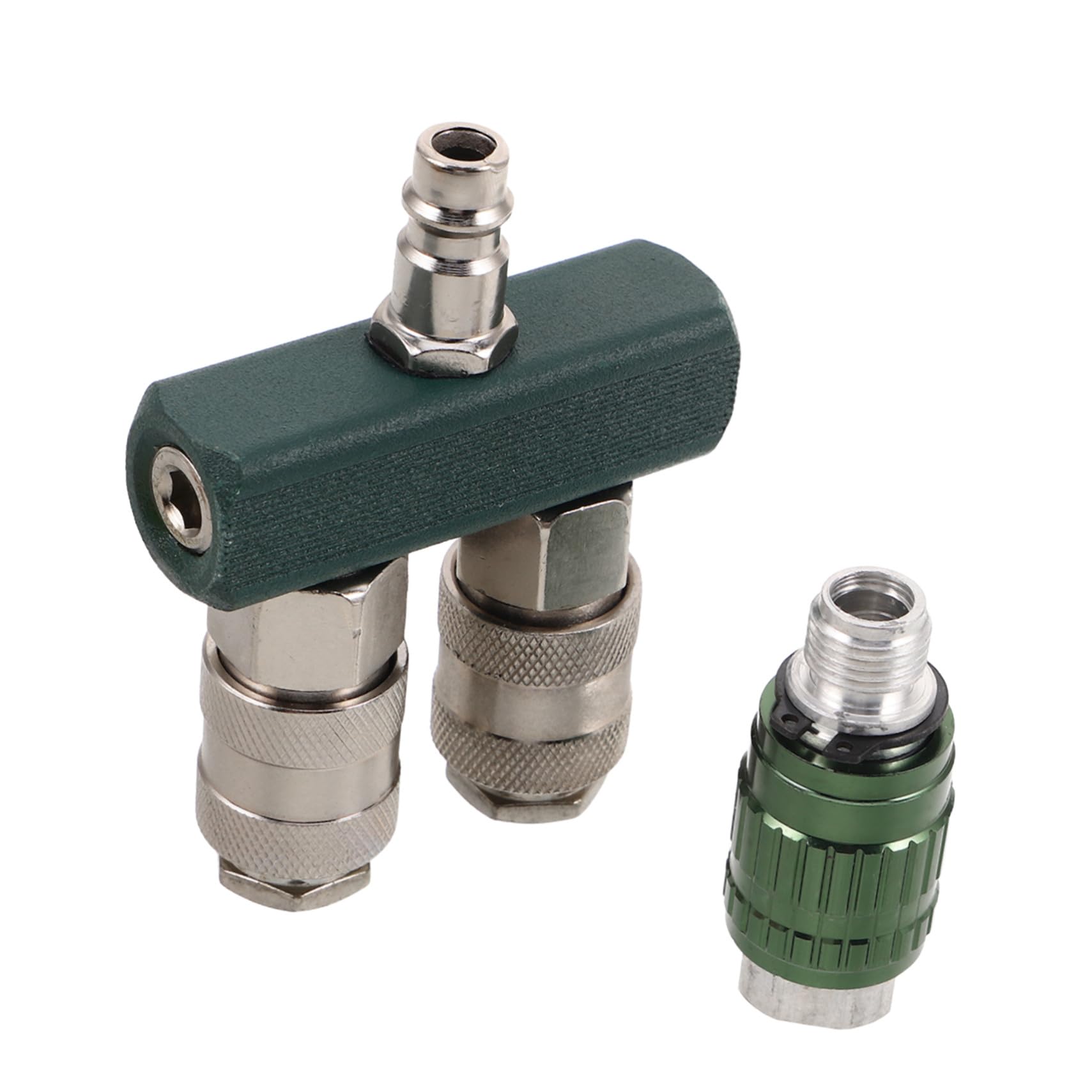 PRETYZOOM 5 Piezas Conector rápido Accesorio de manguera de aire Splitter de manguera de rápida divisores neumáticos para tubo divisor de tubo hierro niquelado