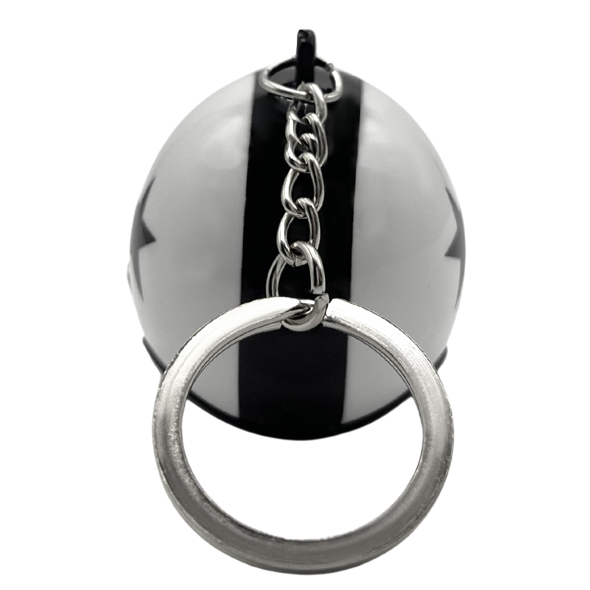 Llavero casco de Moto, Motorcycle Helmet Keychain, Blanco, 1 Unidad - imagen 3