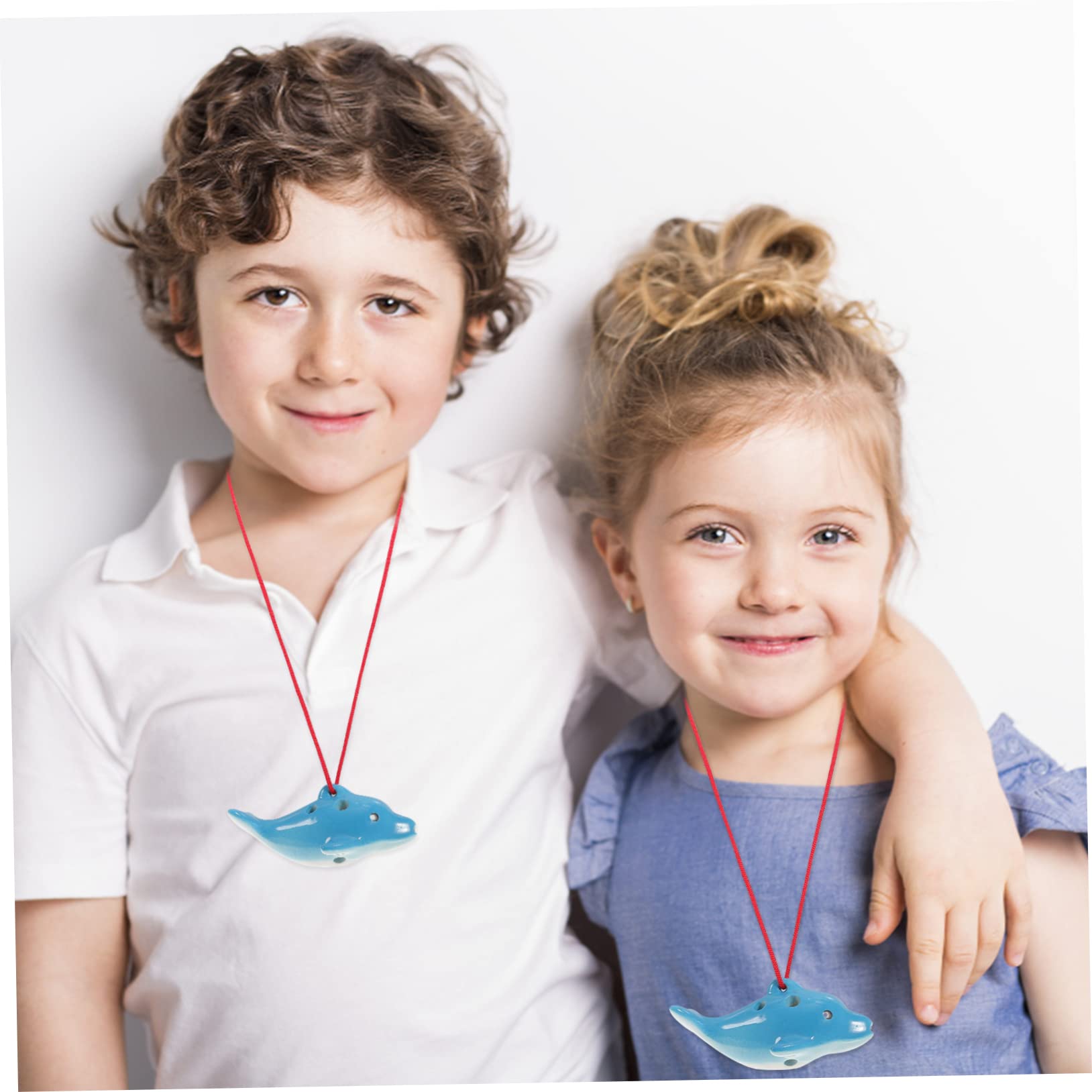 GOOHOCHY 6-hole Alto Ocarina for Boys and Girls Beginner Music Instrument Mini Recorder for Boys and Girls Ceramic Ocarina Beautiful Sounds