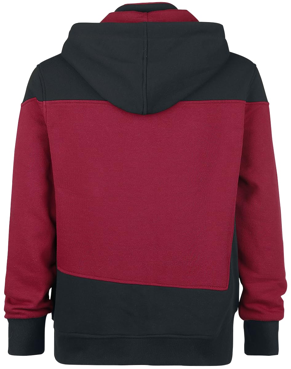 Star Trek The Next Generation Uomo Felpa Jogging Rosso/Nero 70% Cotone, 30% Poliestere Regular
