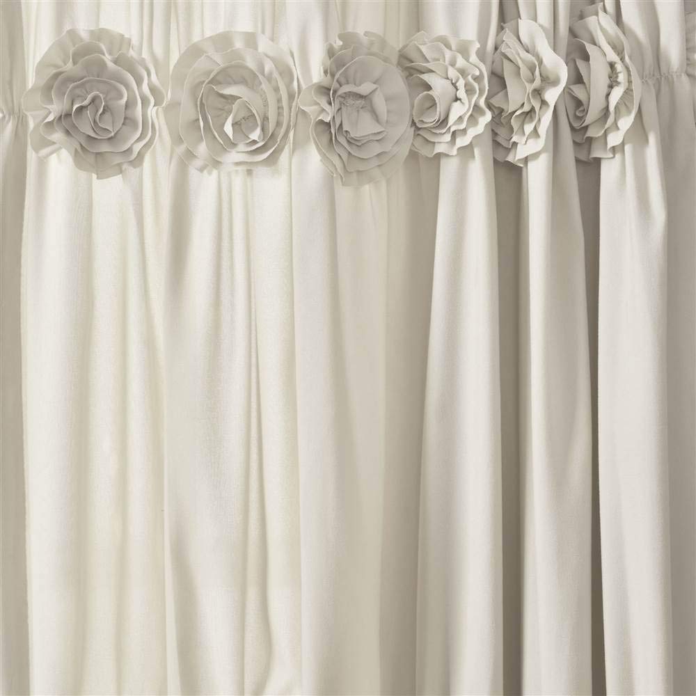 Lush Decor, Neutral Darla Window Curtain Single Panel, 84" x 40" (16T005089), W 40" x L 84" (1 Panels) - Image 4