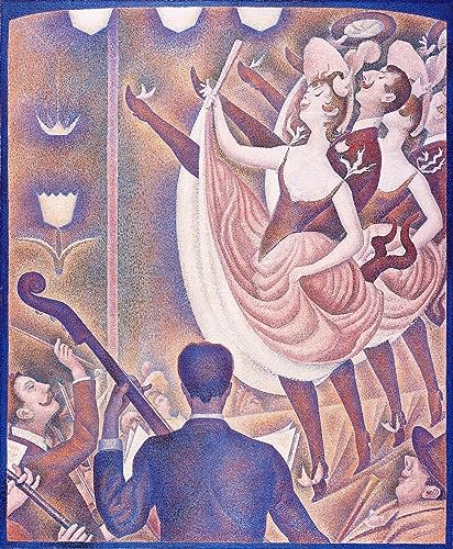 Tableau toile Georges Seurat aux détails pointillistes précis