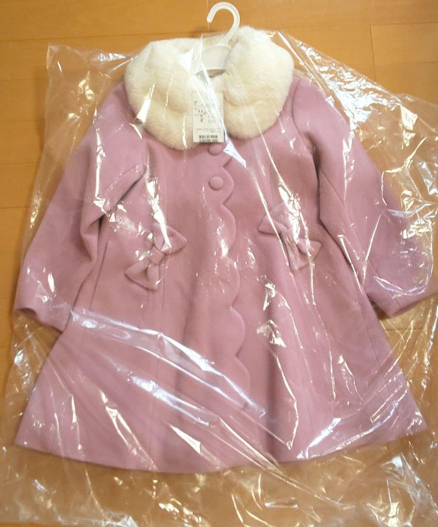 Amazon.co.jp: 5060メゾピアノピンクリボンスカラップウールコート  