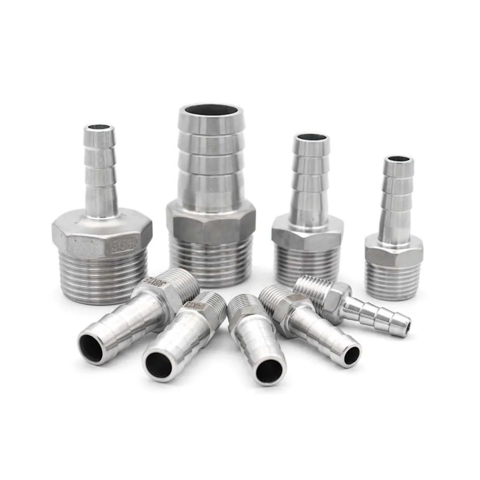 AARTERZZA 1PC 20mm Hose 1" BSP Male Thread 304 Stainless Steel Pipe Fitting Pipe Fitting