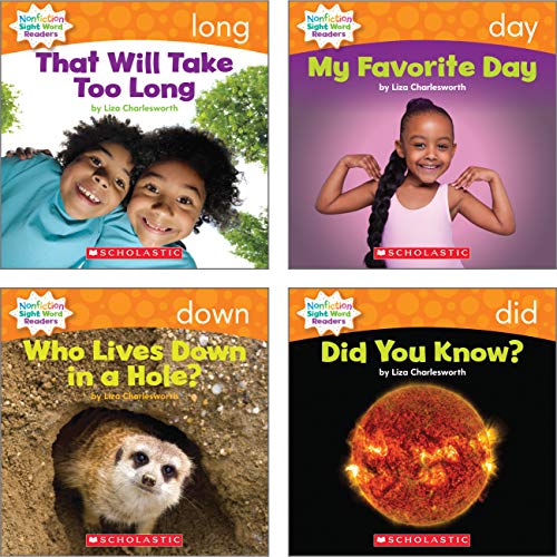 Nonfiction Sight Word Readers Parent Pack Level D: Teaches 25 Key Sight Words To Help Your Child Soar As A Reader! #TOP5