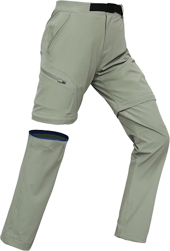 Pioneer Camp Womens Hiking Pants Convertible Quick Dry Stretch Zip-Off Pants Outdoor Cargo Safari Fishing