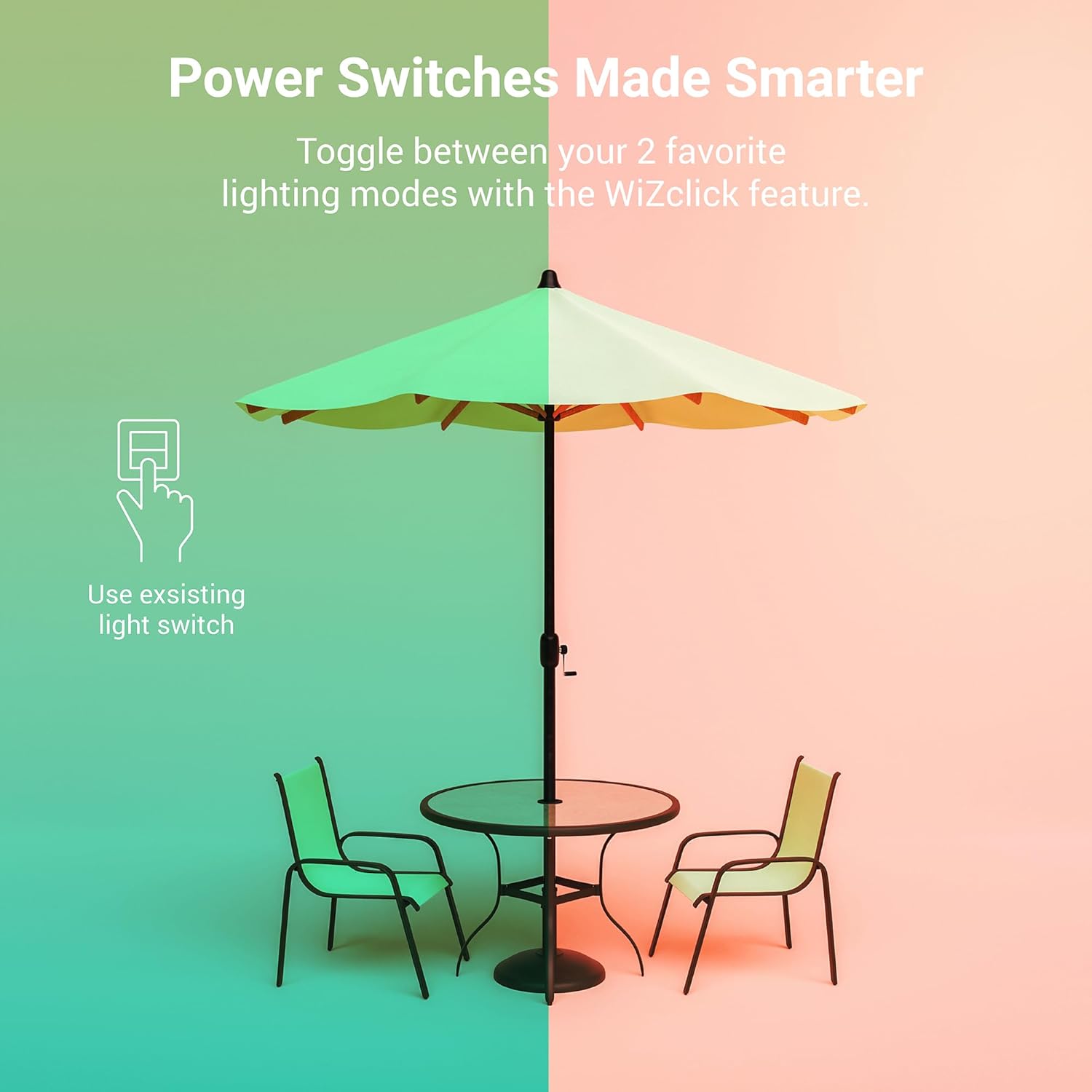 HALO ESF Smart Non-Motion Security Flood Light, Connected by WiZ Pro,180-Watt Equivalent 2400 Lumens White - ESF2ARGBWFW-WiZ