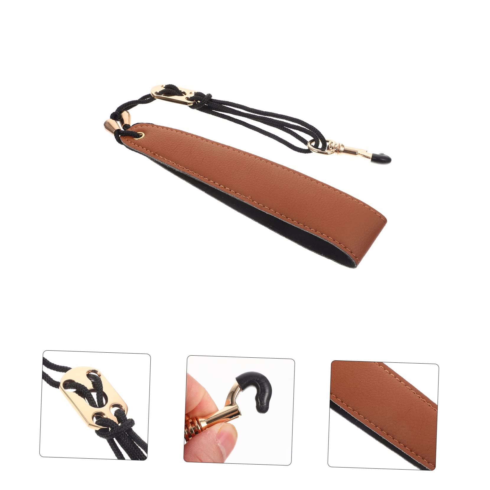 Toyvian 4pezzi Cinghia Sax Regolabile Pelle Per Sassofono Tenore e Soprano Cinghia Resistente e Confortevole Per Musicisti Design e Facile Da Installare
