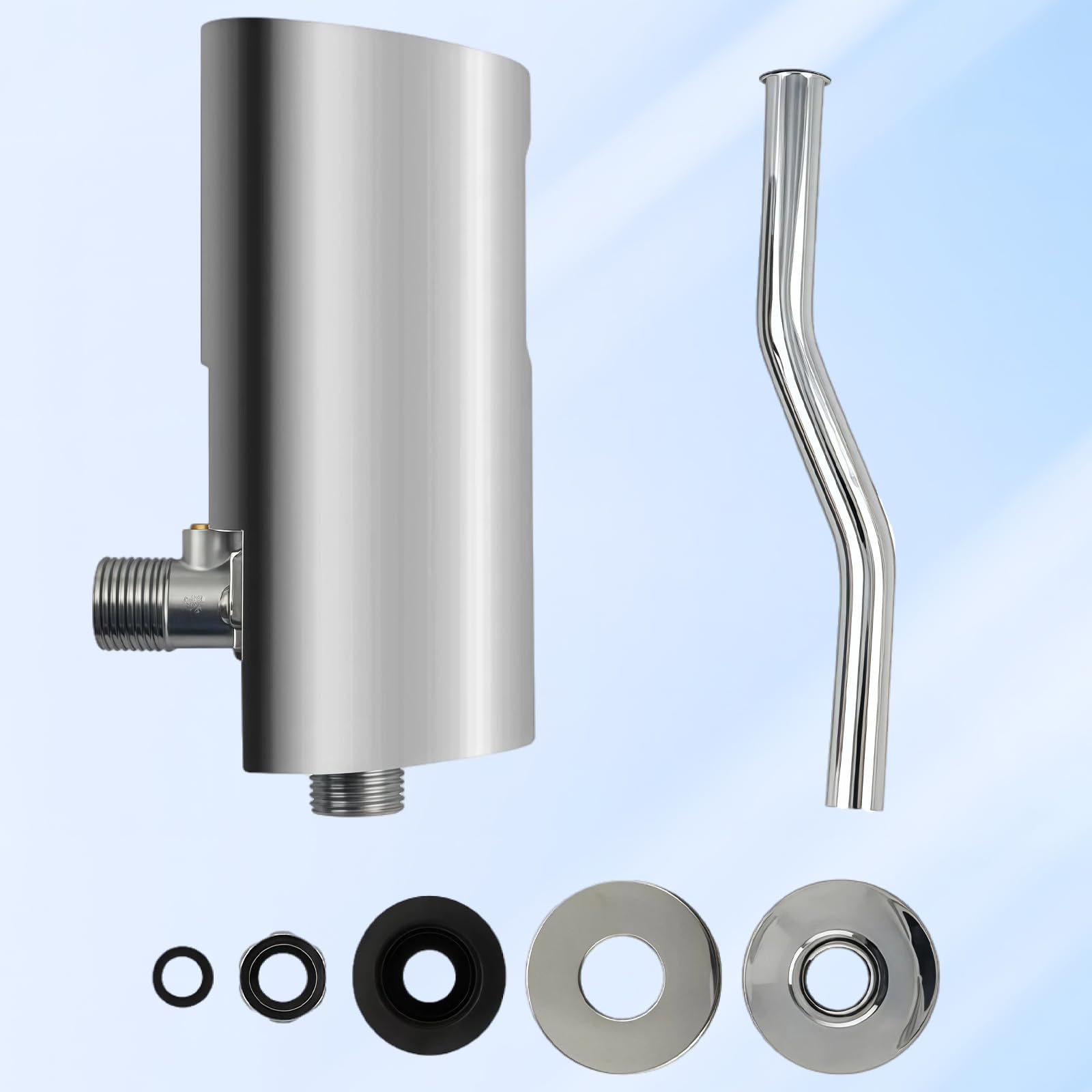 Lavabo automático a presión para inodoro, cisterna de inducción, válvula de descarga de urinario sin contacto para baño e inodoro inteligente, ahorro de agua, cantidad de lavado ajustable