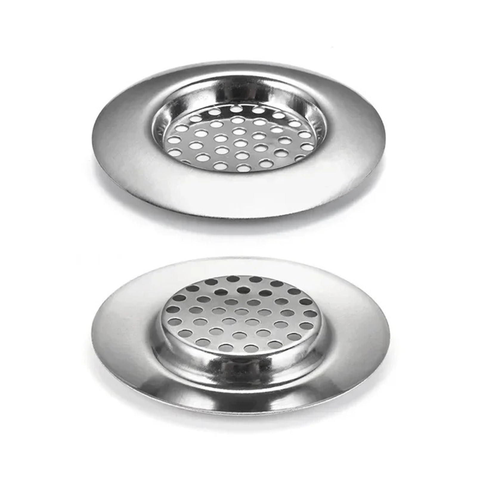 Sink Strainer Waste 2pcs Stainless Steel Sink Mesh Filter