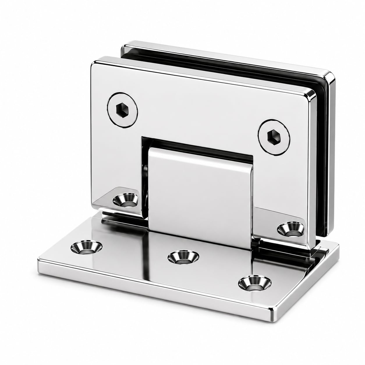 RAB Shower Hinges, Stainless Steel 202, for Glass Doors (Code:-Hing SS 202, 90 Degree Wall to Glass, Pack of 1 PCS)-image-12