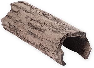 GarPet Aquarium Terrarium Decorative Tree Bark Cave Reptiles Snake Tree Trunk Spawning Tube Fish Clay Spawning Cave Hiding Place