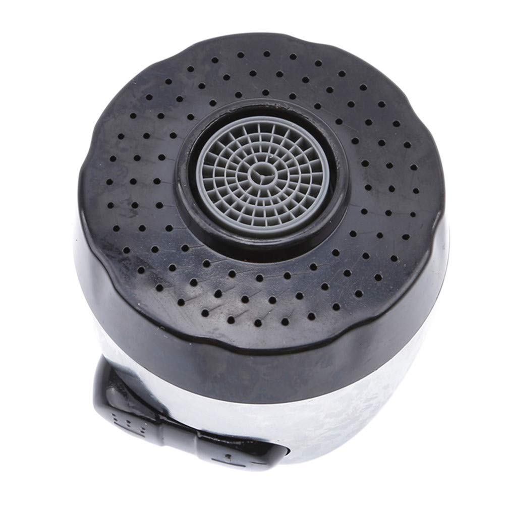 Kitchen Cleaning Tool Faucet Filter Splash-Proof Bubbler Kitchen Accessories(Black-Silver Color)