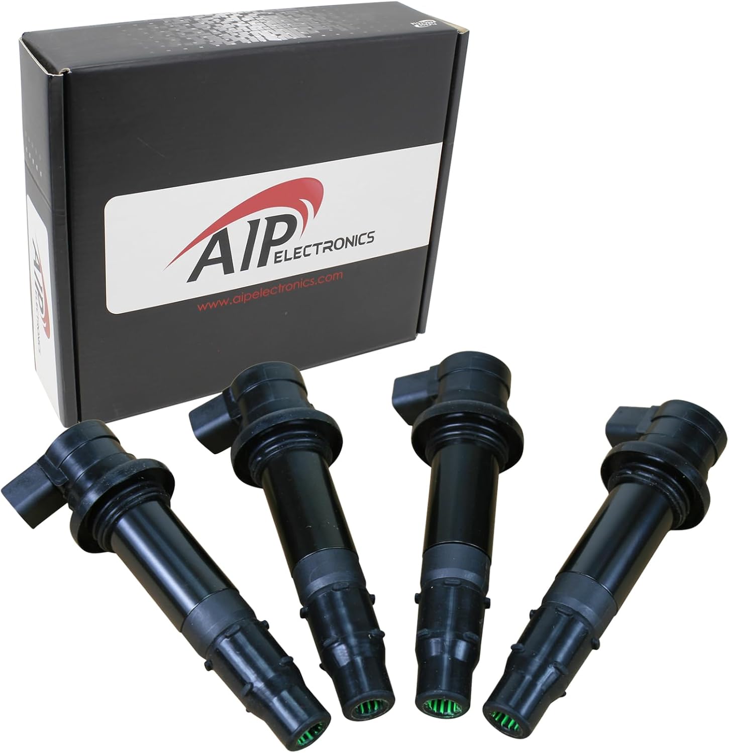 AIP Electronics Premium 4 Piece (4pc) Motorcycle Ignition Coil on Plug COP Set Compatible with 2003-2016 Yamaha R6 YZF-R6 Replaces 13S-82310-00-00 OEM Fit C13S8x4